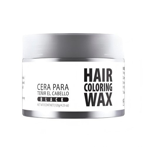 Gowwim Hair Wax - Temporary Color Dye for Natural Hold | Non-Greasy Formula, 4.23 Oz Black