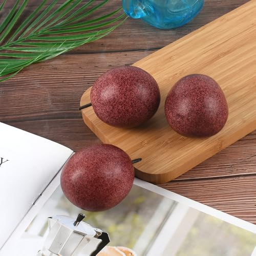Artificial Passion Fruit 6PCS Lifelike Fake Fruit Decor for Home Kitchen Party Photography Props
