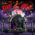 Halloween Pop Up Greeting Card with Lights and Creepy Sounds - Haunted Castle Design