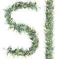 2-Pack Faux Eucalyptus Garland - 11.8FT Artificial Vines for Home & Wedding Decor (Green, 2 Pcs)