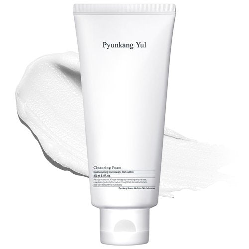 PYUNKANG YUL Cleansing Foam - Gentle Korean Facial Wash for All Skin Types - Moisturizing Coconut Extract - 5.1 Fl. Oz