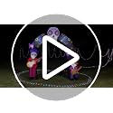 Large Halloween Inflatable Archway with LED Lights - Day of the Dead Skeleton & Sugar Skull Decor