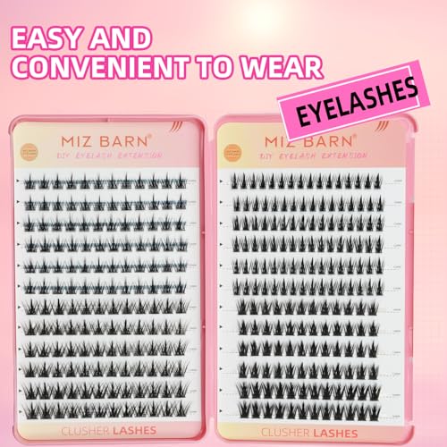 4 Styles Mixed 312PCS Cluster Lash Kit - Wispy DIY Natural-Look Eyelash Extensions