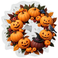 Halloween Pumpkin Fondant Mold - Wreath Silicone Cake Decorating Tool - Style Q