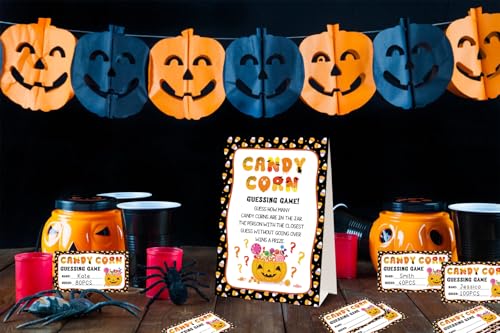Halloween Guessing Card Game Set for Kids and Adults - 50 Pieces