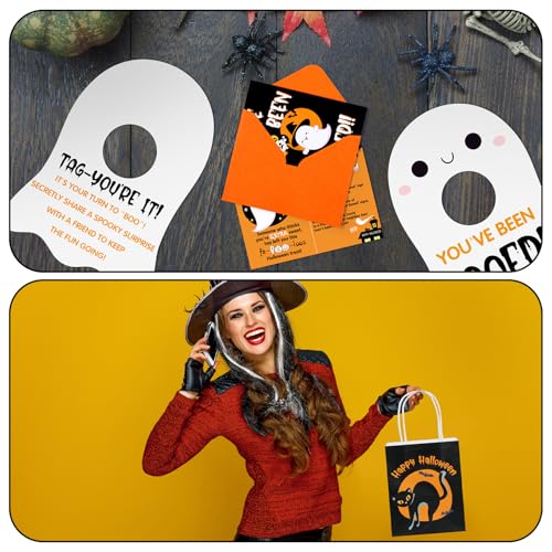 Halloween Booed Gift Set with Ghost Bag & Cards - Classic Style
