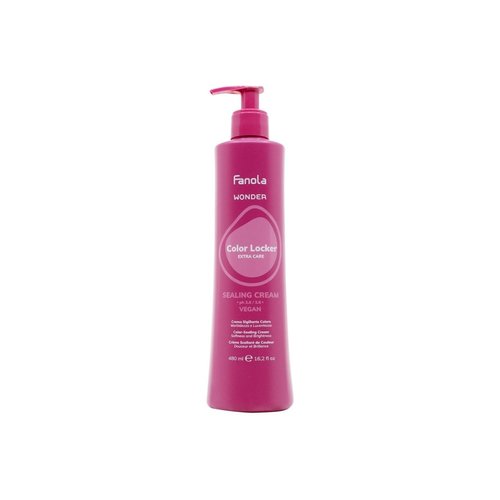 Fanola Wonder Color Locker Sealing Cream for Hair Color Protection - Lock in Hair Shine & Vibrance and Perfect Your Service - Nourishing Protectant for Salon & Home Use (16.2 oz)