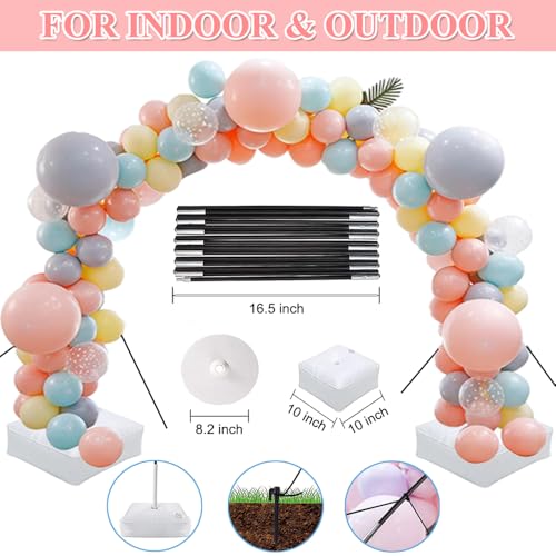 Adjustable Balloon Arch Kit with Pump, 9ft Tall & 10ft Wide Wedding & Party Decor