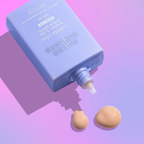 Naked Sundays CabanaGlow™ Sheer Tint SPF 50 – Lightweight Sunscreen Serum with Non-Nano Zinc, Hydrating Skincare Ingredients & Natural Radiant Glow