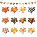 24 Pcs Maple Leaf Hanging Ornaments Fall Harvest Decorations for Thanksgiving