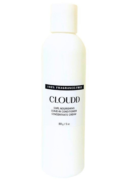 CLOUDD Curl Nourishing Leave-In Conditioner - Fragrance-Free Detangler Cream, 8 oz | Unscented Formula
