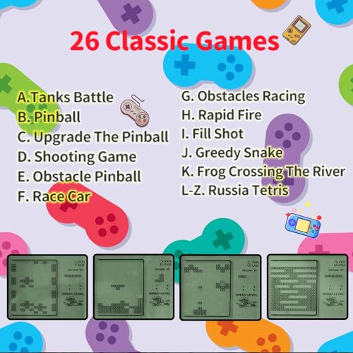 Video Game Keychain Favors for Kids - 24 Retro Mini Arcade Toys for Parties