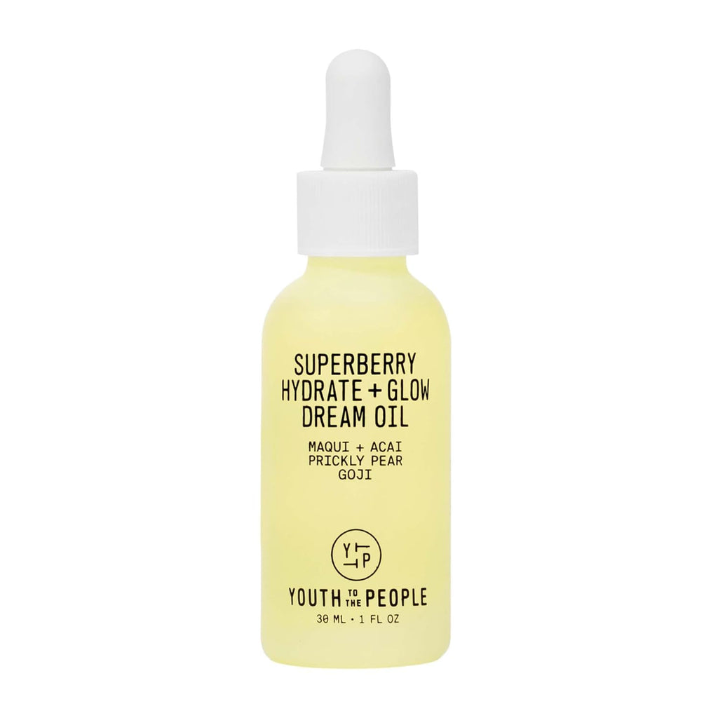 Youth To The People Superberry Glow Dream Face Oil - Revives Dull Skin, Hydrating & Lightweight, 1 fl oz