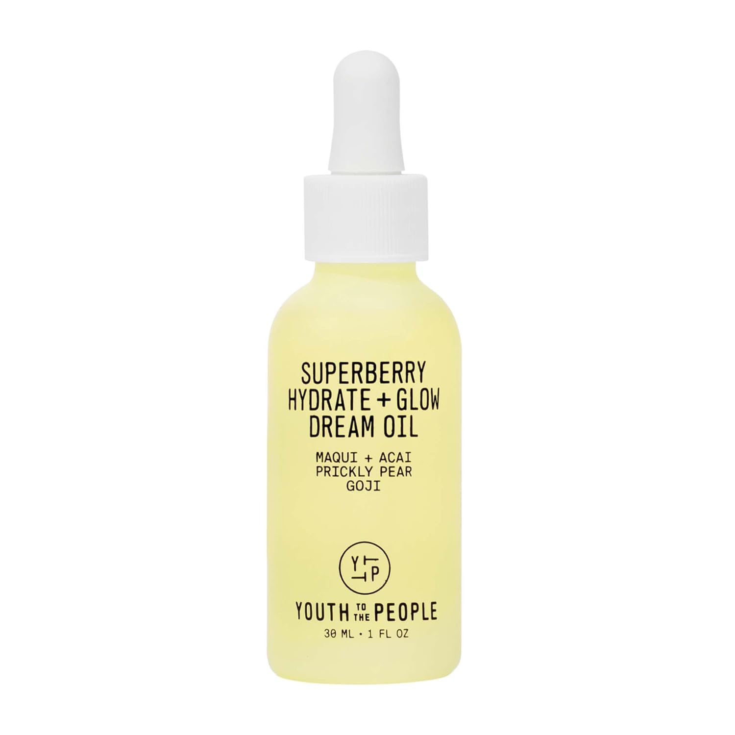 Youth To The People Superberry Glow Dream Face Oil - Revives Dull Skin, Hydrating & Lightweight, 1 fl oz