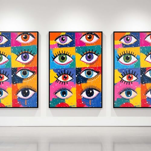Rolled Canvas Poster - Cubist Inspired Colorful Abstract Art - 8x10 Unframed