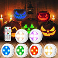 6 Pack RGB Pumpkin Lights with Remote Control Dimmable Timer Halloween Decor
