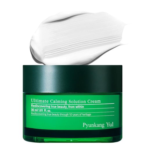 Pyunkang Yul Ultimate Calming Solution Cream - Soothes Redness with Cica & Tea Tree | 1.01 Fl. Oz (30ml)