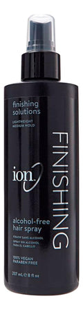 Ion Alcohol-Free Finishing Hair Spray - Lightweight Medium Hold Anti-Frizz Formula | 8oz Vegan