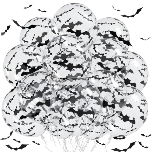 Halloween Bat Balloons Set - Black Bat Variant, 30PCS Halloween Party Decorations
