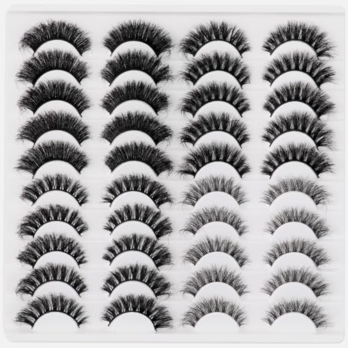 D2 Cat Eye False Eyelashes 4 Styles 20 Pairs 8D Mink Look Voluminous Lashes