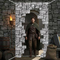 Medieval Wall Door Banner - Castle Brick Design Party Decoration - Variation of THIS listing