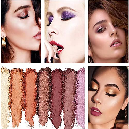 Sparkle Eyeshadow Palette #05 - 6 Glitter Neutral Colors Waterproof & Long Lasting