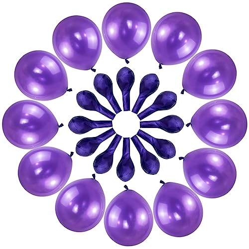Purple Pearl Latex Balloons 12 Inch - Pack of 120 with Variation A08-Purple