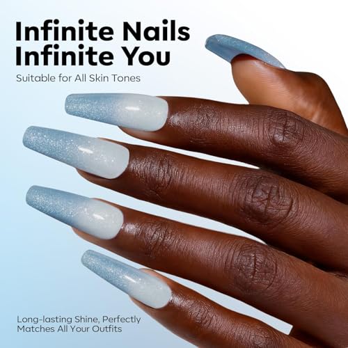 Blue Color Changing Gel Nail Polish - Nude Variation, 15ml