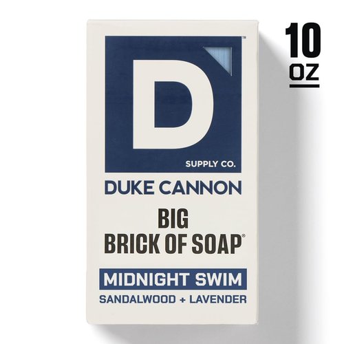 Duke Cannon Ultimate Freshness Soap 3-Pack Midnight Swim, Superior, & Naval Diplomacy - 10 oz Bars with Aquatic, Fresh Water, & Oceanic Scents - Triple Milled, American-Made
