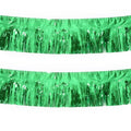 Two Green Foil Fringe Garland 10FT Party Decorations for Parade Floats