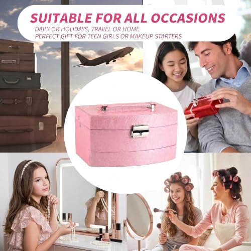 Pink Makeup Kit for Teen Beginners - Complete Cosmetic Set with Case