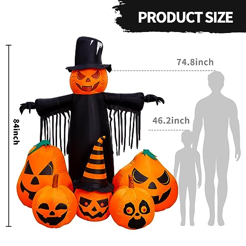 Max Fun 7FT Halloween Inflatable Pumpkin Decoration for Outdoor Garden - Variation of THIS listing