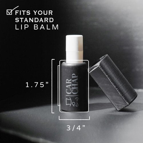 CarChap Lip Balm Holder - Original Mess-Free Car Lip Gloss Organizer | USA Made, Patent Pending, White