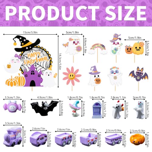Halloween Cake Decorations Ghost Topper Set for Spooky Celebrations - LAST HOE DOWN