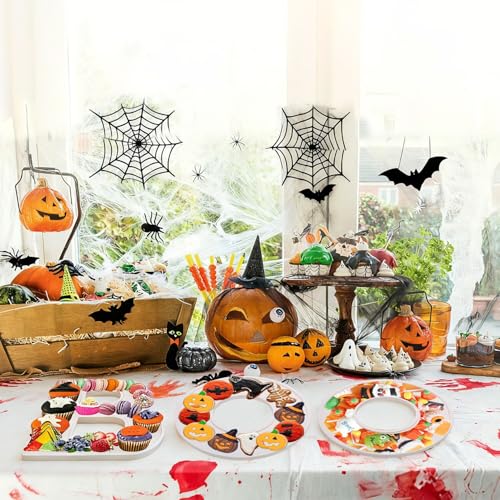 Wooden Boo Letter-Shaped Serving Platter for Halloween Snacks - White, 12 Inch