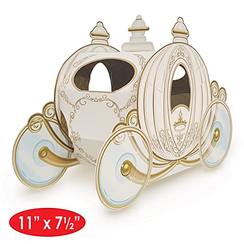 Princess Carriage Centerpieces Set of 3 - Royal Themed Birthday Party Decorations