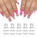 Silver Gemini Zodiac Nail Charms - 15pcs 3D Nail Art Decorations for DIY Manicure