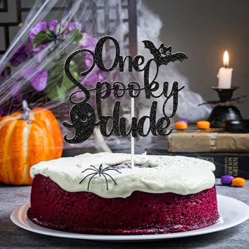 Halloween First Birthday Cake Topper Ghost Bat Ghouls Party Decorations