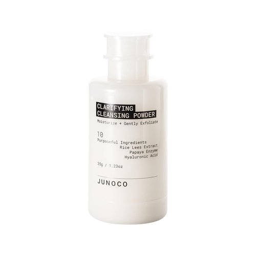 JUNO & Co. JADE Cleansing Powder - Gentle Exfoliating Enzyme Cleanser with Rice & Papaya, 35g