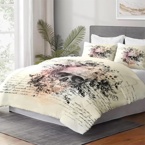 Gothic King Comforter Set - All Season Microfiber Bedding with Vibrant Digital Print - Multi 8