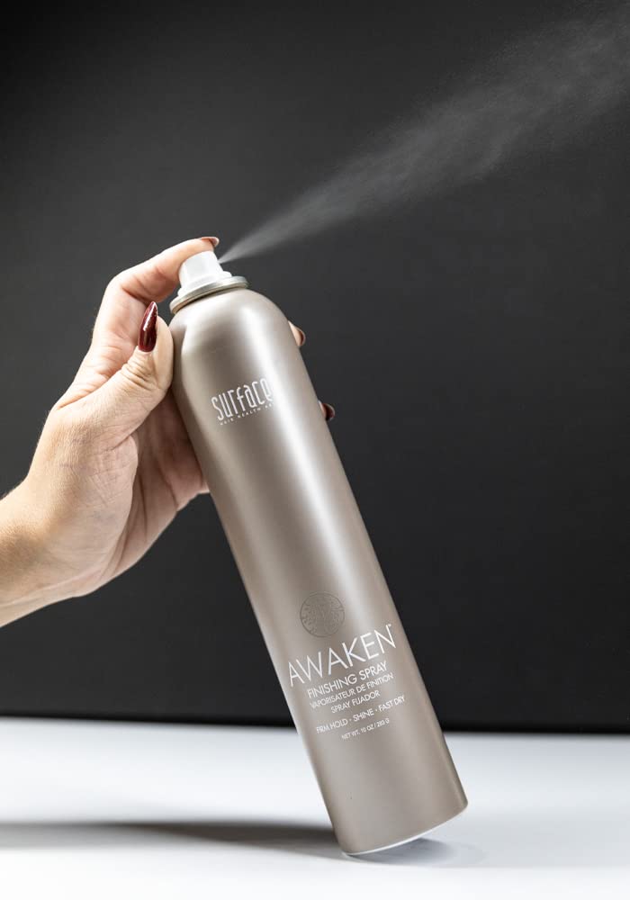 SURFACE Hair Awaken Finishing Spray - Thicken & Revitalize Hair with Firm Hold | Vegan, 10 Fl. Oz.