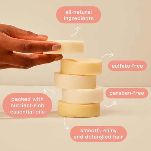 B.O.B BARS OVER BOTTLES Moisturizing Conditioner Bar - Vegan, Sulfate-Free, Eco-Friendly | 6.7oz for Oily Hair