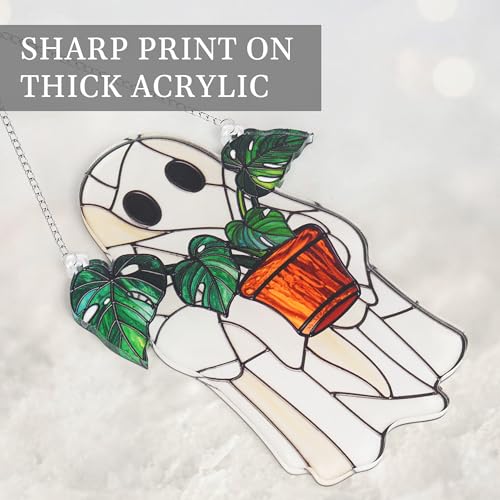 Plant Cute Ghost Ornament Halloween Decor - Whimsical Halloween Ghost Figurine