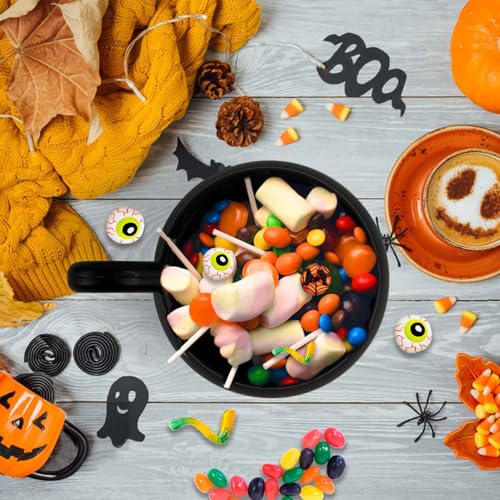 15 Pcs Halloween Cauldron Mug Set - 15 OZ Plastic Witch Party Cups