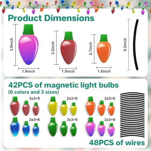 Reflective Magnetic Christmas Car Lights - Holiday & Vehicle Decor
