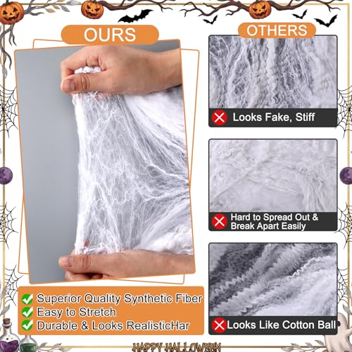 Halloween Mirror Decoration Set with Spider Web and 3D Bat Stickers