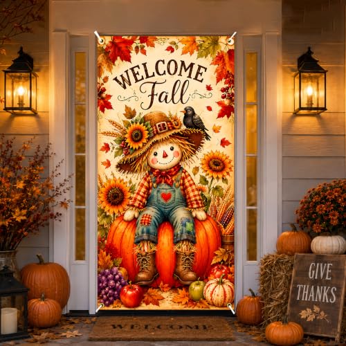 Thanksgiving Door Cover Decoration 71 x 35 Inches - Style C