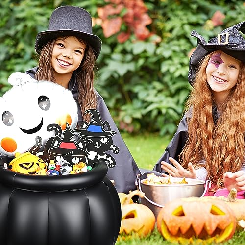 Halloween Inflatable Cooler 22x18 Inch Black Cauldron Drink Cooler for Parties