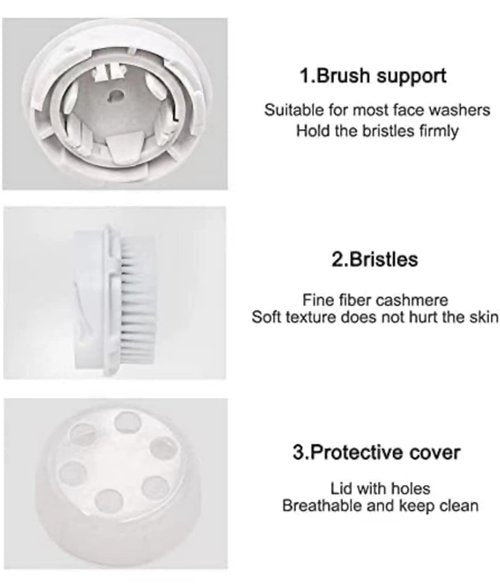 Clarisonic Deep Pore Facial Cleansing Brush Head Replacement | Compatible with Mia 1, Mia 2, Mia Fit, Alpha Fit, Smart Profile Uplift and Alpha (1count)