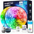 200 Ft Smart WiFi LED Strip Lights RGB Color Changing with Voice Control